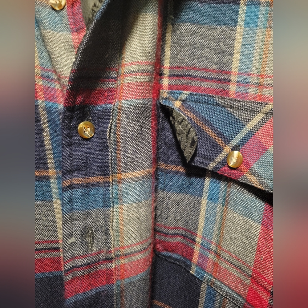 Vintage northcrest lined Quilted flannel jacket - Picture 3 of 4